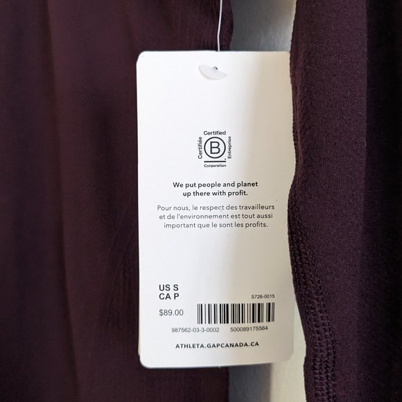 NWT Athleta Momentum Seamless Hoodie, Spiced Cabernet, Small - Picture 13 of 14